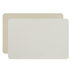 ADJ Плейсмат для рабочего стола, 48x65 см., цвет: белый/панна котта