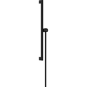 Hansgrohe Unica Душевая штанга S Puro 65 см со слайдером и шлангом Isiflex 160см, цвет: черный матовый