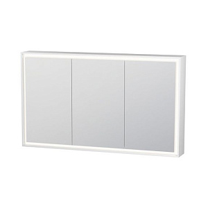 Duravit L-Cube Зеркальный шкаф 120х15.4xh70см. 3 дверцы зеркальные,с 4-х сторонней подсветкой, с LED диммером справа внизу