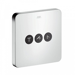 Axor ShowerSelect Запорно-переключающее устройство на 3 потребителя, внешняя часть, цвет: хром