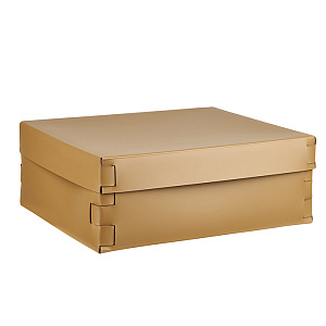 ADJ Коробка Snob, 36x30xH13,5 см., цвет: горчичный/оливковый