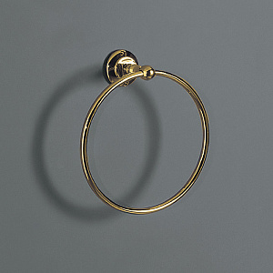  SIMAS Accessori Полотенцедержатель-кольцо 22см., для полотенец, подвесной, цвет: золото
