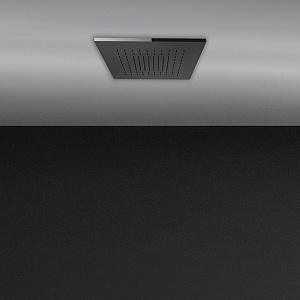 Gessi Minimali Встраиваемая в потолок душевая система 35х35см., с функцией тропический ливень, цвет: Mirror Steel