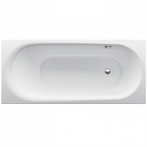 Bette Comodo Ванна встраиваемая, 180х80х45см., с шумоизоляцией, BetteGlasur® Plus, область ног ванны справа, перелив спереди, цвет: белый