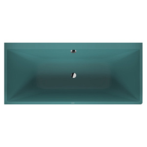 Duravit Vitrium Ванна встраиваемая 180x80см, Sx, с ножками, с2 наклонами для спины, прямоугольная, цвет: аквамарин матовый