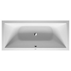 Duravit Vitrium Ванна встраиваемая 180x80cм, с ножками, с2 наклонами для спины, прямоугольная, цвет: белый
