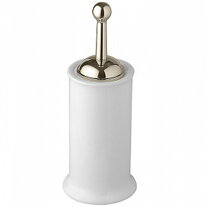 Devon&Devon New York Туалетный ершик, напольный, белая керамика, цвет: никель блестящий