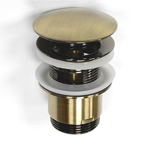 Nicolazzi Scarichi Сливной донный клапан 1”1/4 “clic-clac, с переливом, цвет бронза