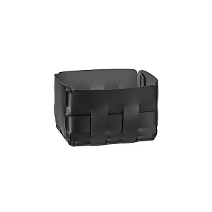 ADJ Корзинка Mini Bottega, 12x19xH13 см., цвет: черный/серый
